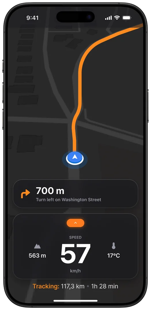 Ride cluster in Danger state, screen 1